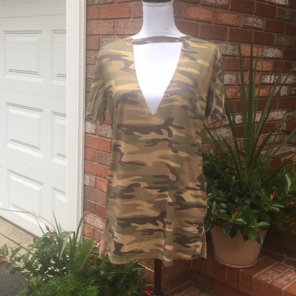 Clearance 🆑 Final 💲Camouflage Choker Neck - Picture 3 of 5
